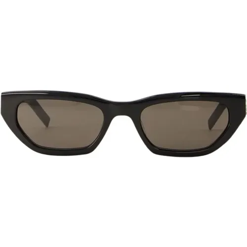 Rectangular Acetate Sunglasses , unisex, Sizes: 54 MM - Saint Laurent - Modalova