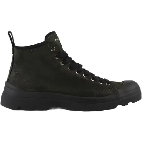 Suede Sneakers Military Style , male, Sizes: 7 UK, 11 UK, 8 UK, 10 UK, 6 UK, 9 UK - Panchic - Modalova