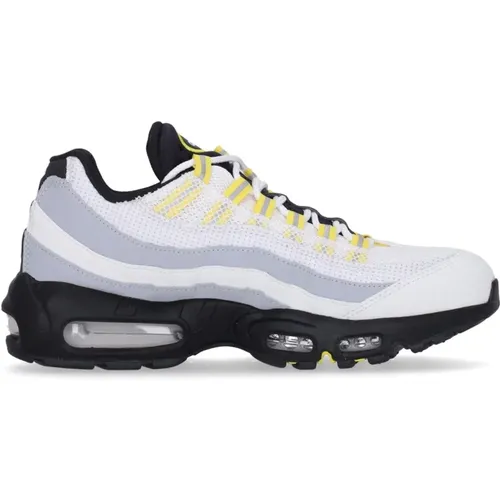 Air Max 95 Low Sneaker White/Yellow/Black , male, Sizes: 13 UK, 4 1/2 UK, 5 UK, 6 UK, 7 UK - Nike - Modalova