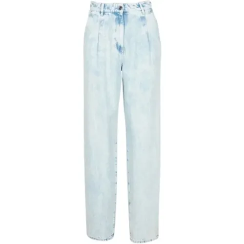 Hellblaue High-Waist Karottenjeans , Damen, Größe: S - IRO - Modalova