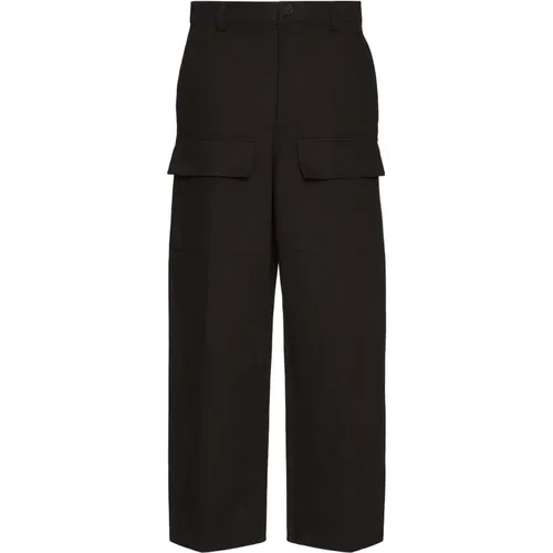 Cotton Trousers Regular Fit , male, Sizes: XL, S, L, M - Valentino Garavani - Modalova