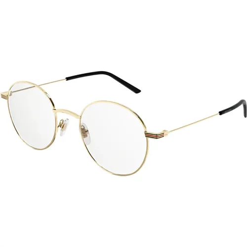 Sonnenbrillengestell in Gold Schwarz , unisex, Größe: 51 MM - Gucci - Modalova