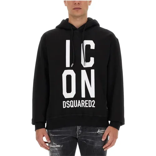 Logo Sweatshirt Regular Fit 100% Baumwolle - Dsquared2 - Modalova