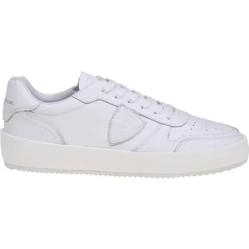 Leather Sneakers Lace Closure , male, Sizes: 6 UK - Philippe Model - Modalova