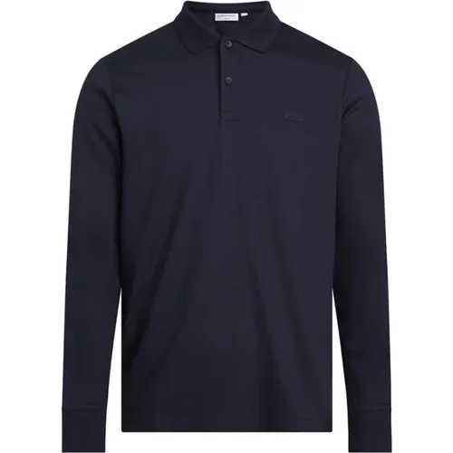 Herren Baumwoll Polo Shirt , Herren, Größe: L - Calvin Klein - Modalova