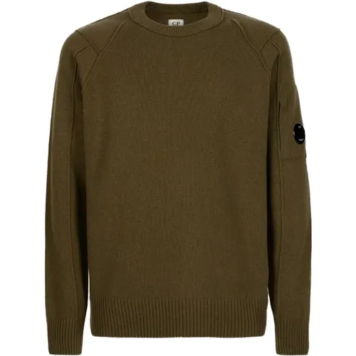 Classic Crew Neck Lambswool Knitwear , male, Sizes: M - C.P. Company - Modalova