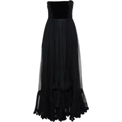 Pre-owned Silk dresses , female, Sizes: L - Yves Saint Laurent Vintage - Modalova