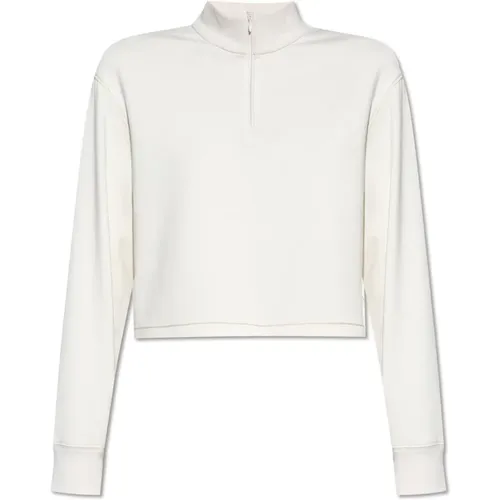 Sweatshirt mit Reißverschluss , Damen, Größe: M - Theory - Modalova