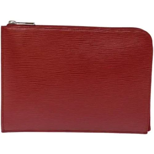 Pre-owned Leather clutches , female, Sizes: ONE SIZE - Louis Vuitton Vintage - Modalova