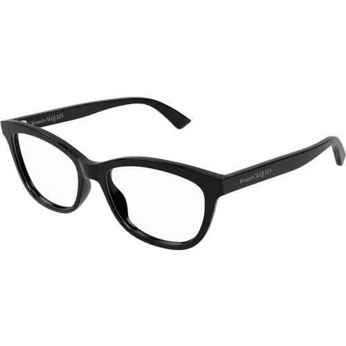 Stilvolle Brille Am0461O Schwarz,Modische Brille Am0461O Schwarz - alexander mcqueen - Modalova