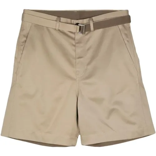 Cotton Chino Shorts , male, Sizes: M, L - Sacai - Modalova