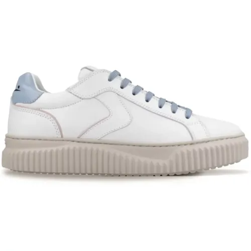 Sneakers with Blue Details , female, Sizes: 4 UK, 3 UK, 6 UK - Voile blanche - Modalova