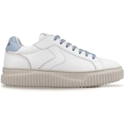 Sneakers with Blue Details , female, Sizes: 7 UK, 4 UK, 3 UK, 6 UK - Voile blanche - Modalova
