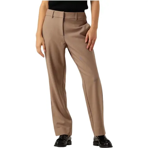 Taupe Zigarette Lange Hose , Damen, Größe: M - Co'Couture - Modalova