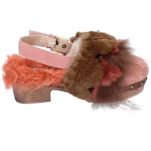 Fur Women's Sandals Stylish , female, Sizes: 4 UK - Mou - Modalova