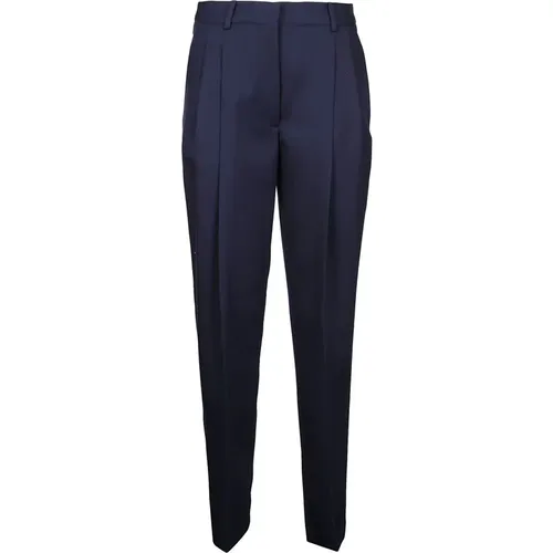 Navy Chinos for Stylish Women , female, Sizes: 2XS, XS - Victoria Beckham - Modalova