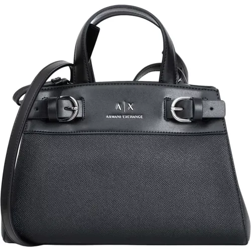 Handbags,Schwarze Taschen für stilvolles Aussehen - Armani Exchange - Modalova