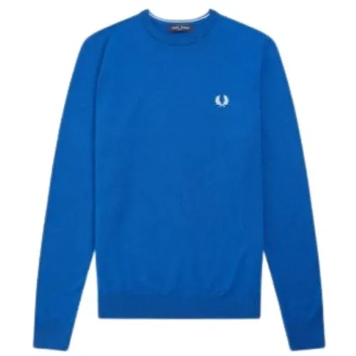 Blaue und grüne Pullover , Herren, Größe: S - Fred Perry - Modalova