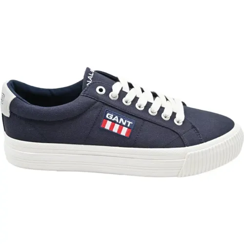 Canvas Sneakers Marine Blue , male, Sizes: 10 UK, 9 UK, 7 UK - Gant - Modalova