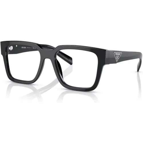 Marmorierte Blaue Quadratische Brille , Herren, Größe: 54 MM - Prada - Modalova