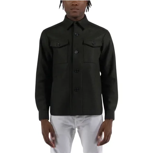 Pressed Shirt Jacket , male, Sizes: S - Harris Wharf London - Modalova