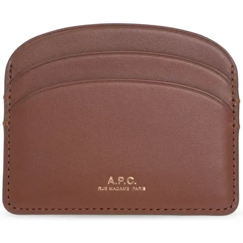 ‘Demi-Lune’ card holder , female, Sizes: ONE SIZE - A.p.c. - Modalova