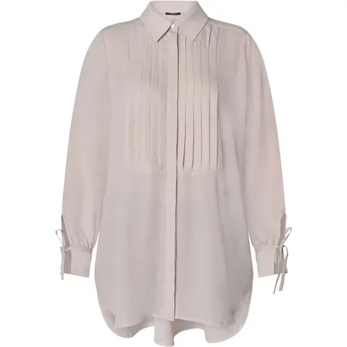 Elegant Silver Mink Pleated Shirt , female, Sizes: M - Bruuns Bazaar - Modalova
