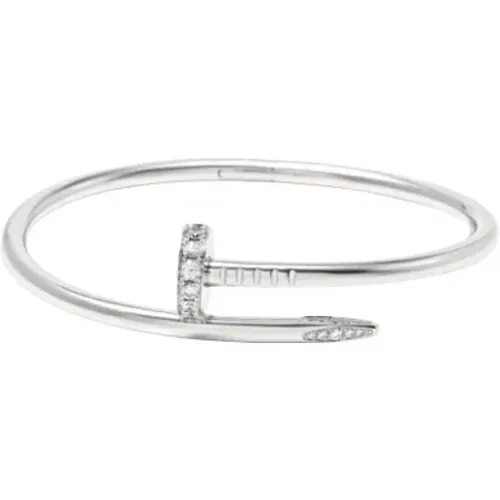 Pre-owned White Gold bracelets , female, Sizes: ONE SIZE - Cartier Vintage - Modalova