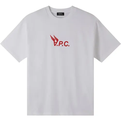 Short Sleeve Cotton Logo T-Shirt , male, Sizes: S - A.p.c. - Modalova