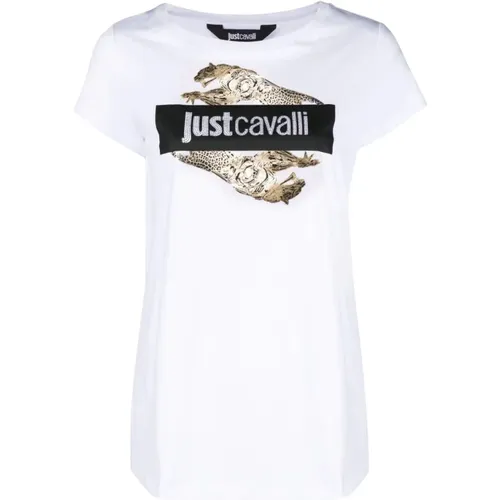 T-Shirts , Damen, Größe: S - Just Cavalli - Modalova