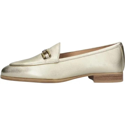 Metallic Gold Loafer Dalcy , Damen, Größe: 36 EU - Unisa - Modalova