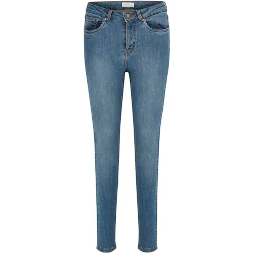 Himmelblaue Skinny Jeans , Damen, Größe: W25 L30 - Gestuz - Modalova