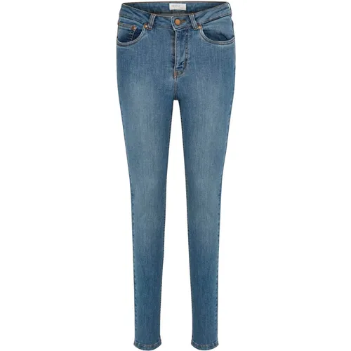 Himmelblaue Skinny Jeans , Damen, Größe: W29 L30 - Gestuz - Modalova
