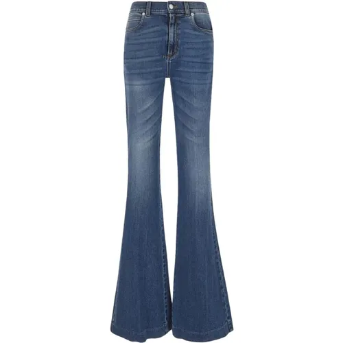 Retro Flared Jeans , Damen, Größe: W28 - alexander mcqueen - Modalova