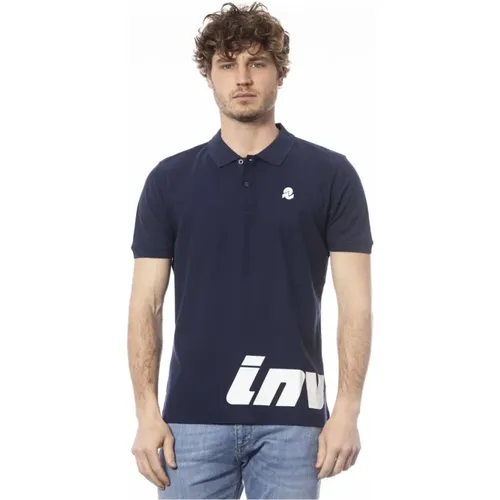 Blaues Baumwoll-Poloshirt mit Logo , Herren, Größe: 2XL - Invicta - Modalova