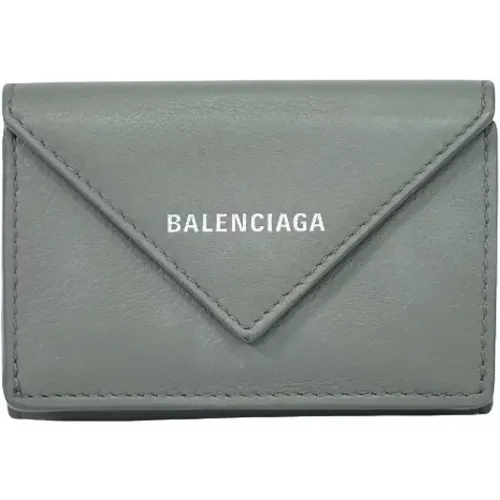 Pre-owned Leather wallets , female, Sizes: ONE SIZE - Balenciaga Vintage - Modalova