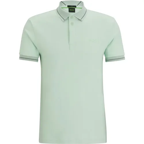 Slim Fit Polo Shirt , Herren, Größe: L - Boss - Modalova