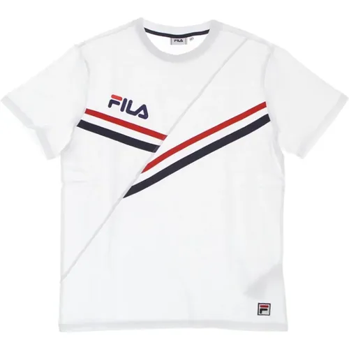 Bright Mens Tee Short Sleeve , male, Sizes: XS, S, L, M - Fila - Modalova