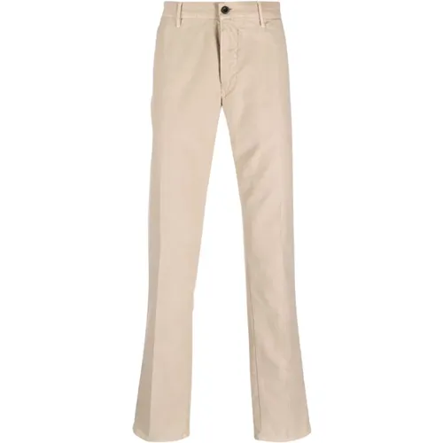 Brown Trousers for Men Aw23 , male, Sizes: W33 - Incotex - Modalova
