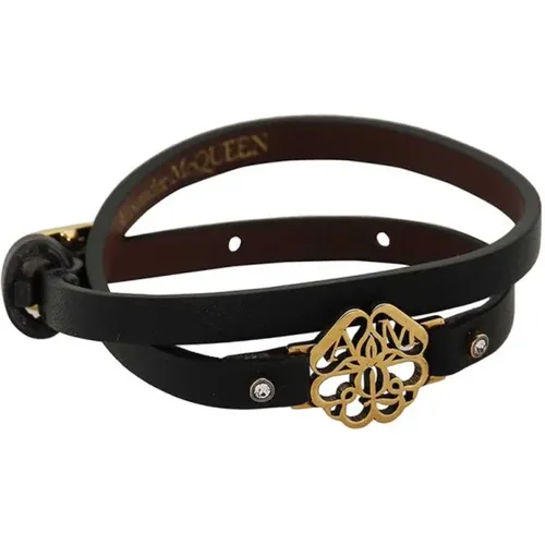 Lederarmband mit Schnallenverschluss - alexander mcqueen - Modalova