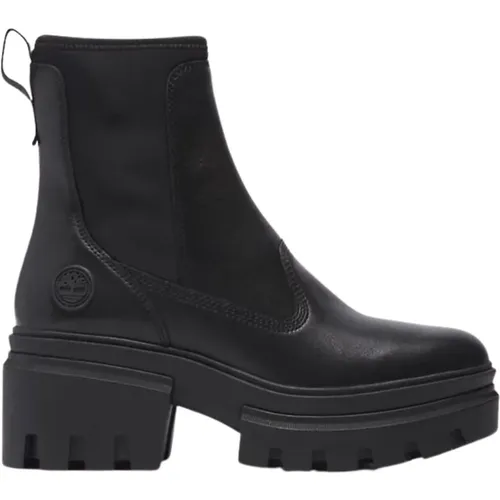 Everleigh Chelsea Schwarzer Leder Stiefelette , Damen, Größe: 38 EU - Timberland - Modalova