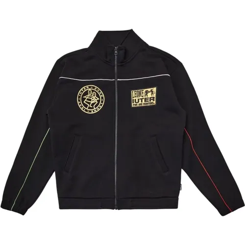 Leone Track Jacket in Schwarz , Herren, Größe: L - IUTER - Modalova