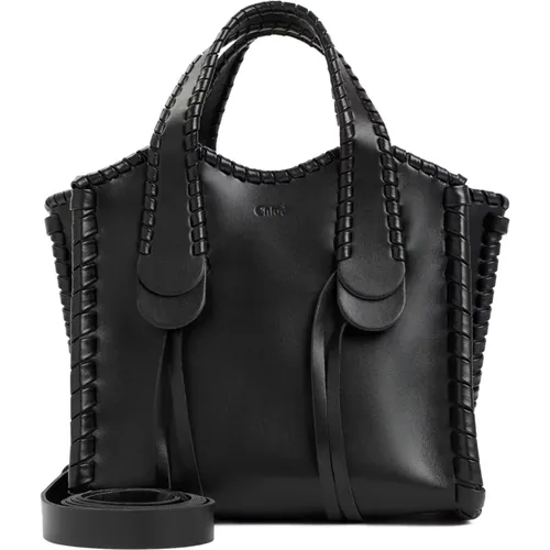 Shoulder Bag Leather Trim , female, Sizes: ONE SIZE - Chloé - Modalova