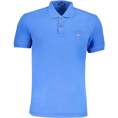 Cotton Polo Shirt with Logo , male, Sizes: XL, L, S - Napapijri - Modalova