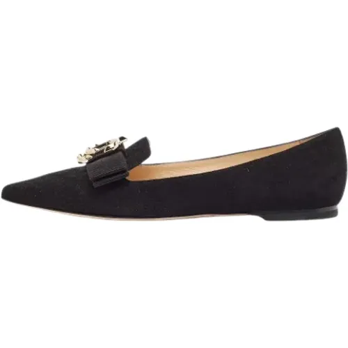 Pre-owned Suede flats , female, Sizes: 2 UK - Jimmy Choo Pre-owned - Modalova