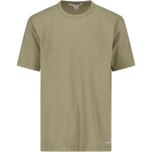 Grünes T-Shirt mit weißen Details , Herren, Größe: L - Comme des Garçons - Modalova