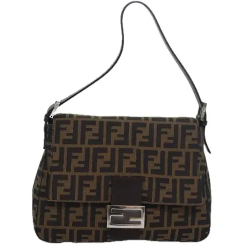 Pre-owned Canvas shoulder-bags , female, Sizes: ONE SIZE - Fendi Vintage - Modalova