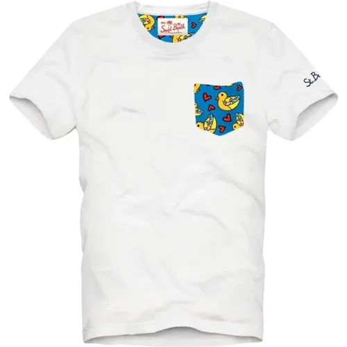 T-shirts and Polos , male, Sizes: L, M, XL, S - MC2 Saint Barth - Modalova