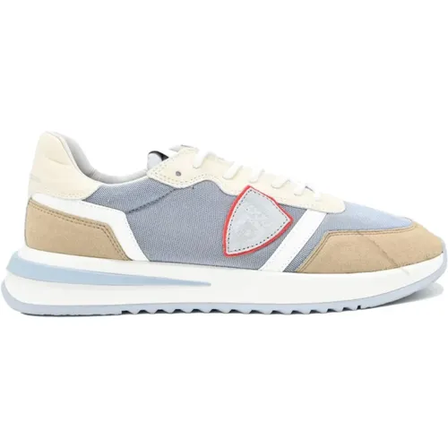 Low Top Sneakers Blue White Mondial , male, Sizes: 12 UK, 6 UK, 13 UK, 9 UK, 11 UK, 5 UK, 8 UK, 7 UK, 10 UK - Philippe Model - Modalova