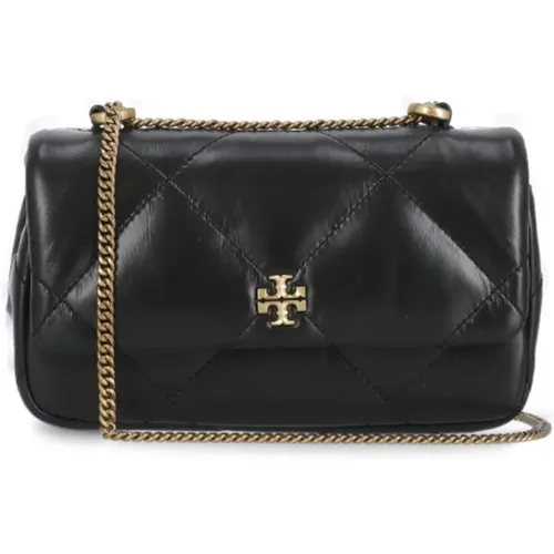 Geometric Pattern Leather Handbag , female, Sizes: ONE SIZE - TORY BURCH - Modalova